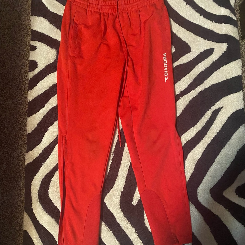 EUC Red diadora sweatpants